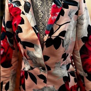 CeCe Pink Floral Blazer
